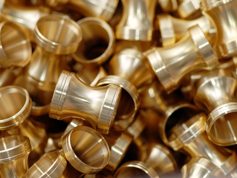 Gold treated parts