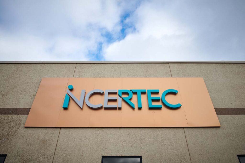 Incertec sign on their facility