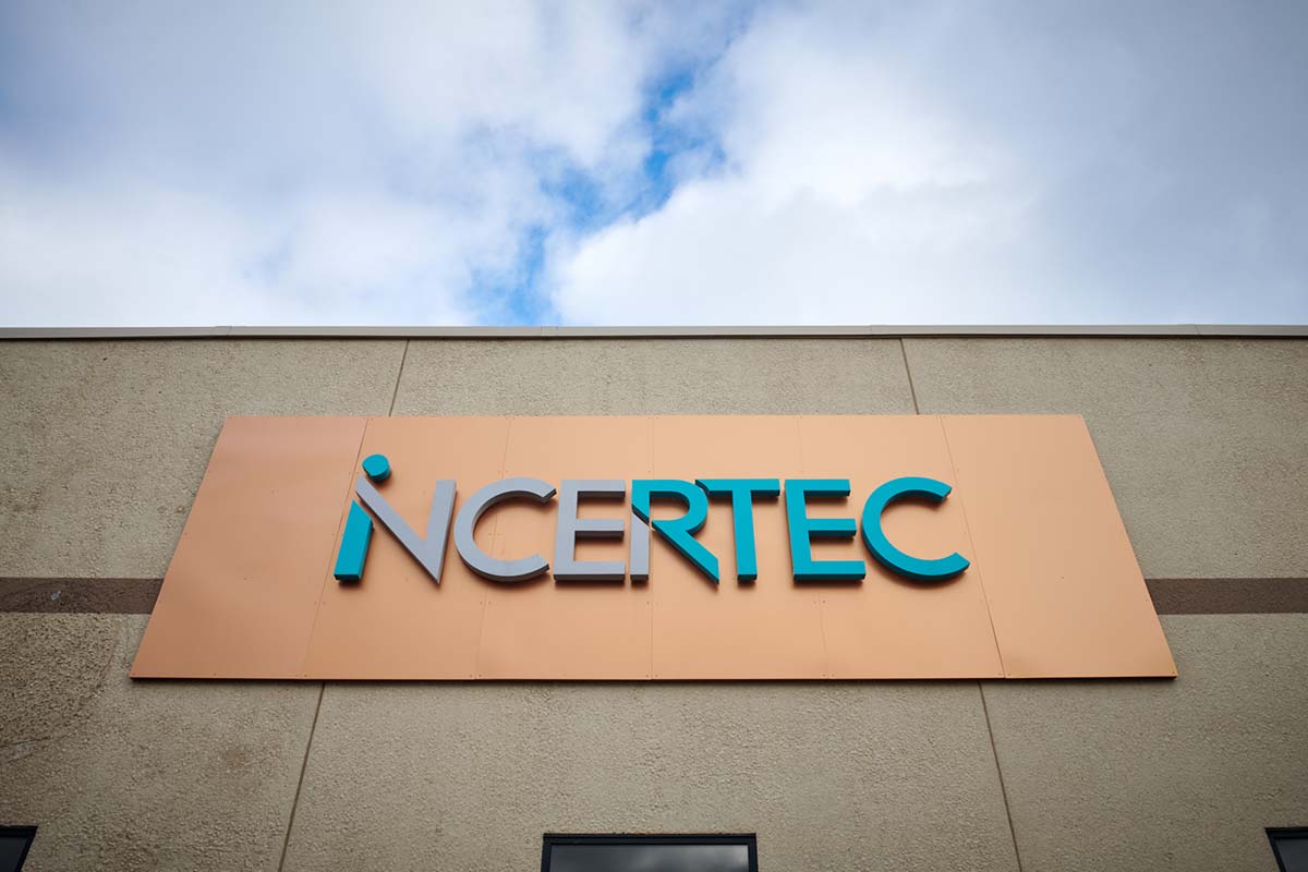 Incertec sign on their facility